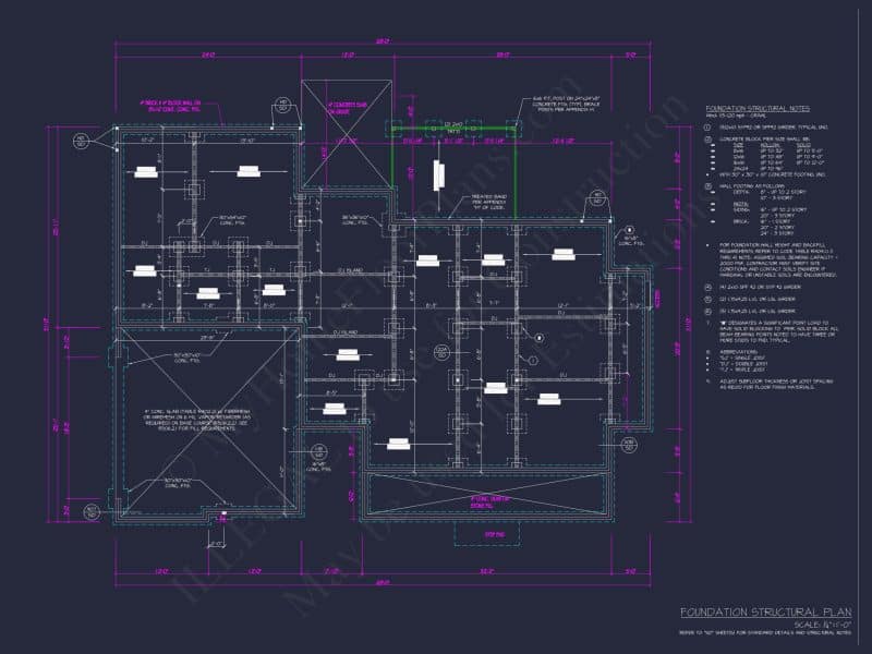 Modern Craftsman house Floor Plan: Detailed CAD & Blueprint Designs