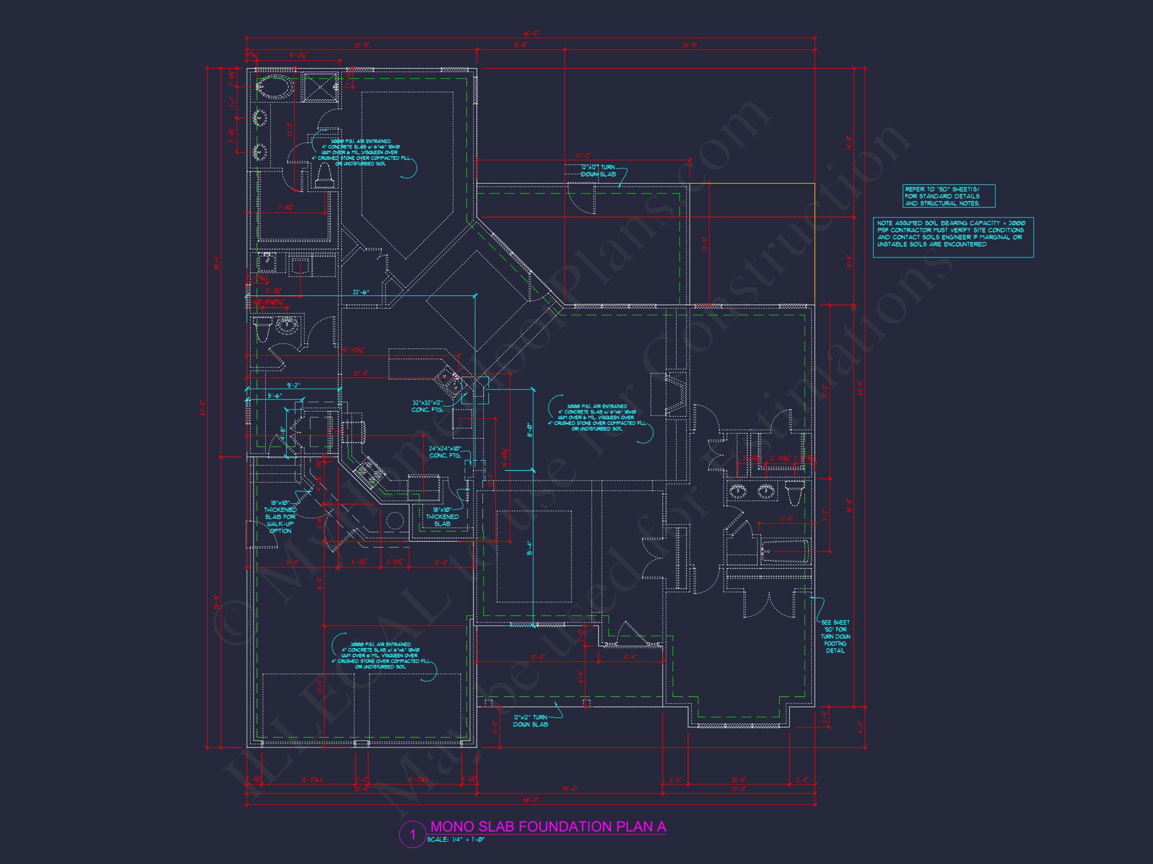 Modern Craftsman house Floor Plan with CAD and Designs