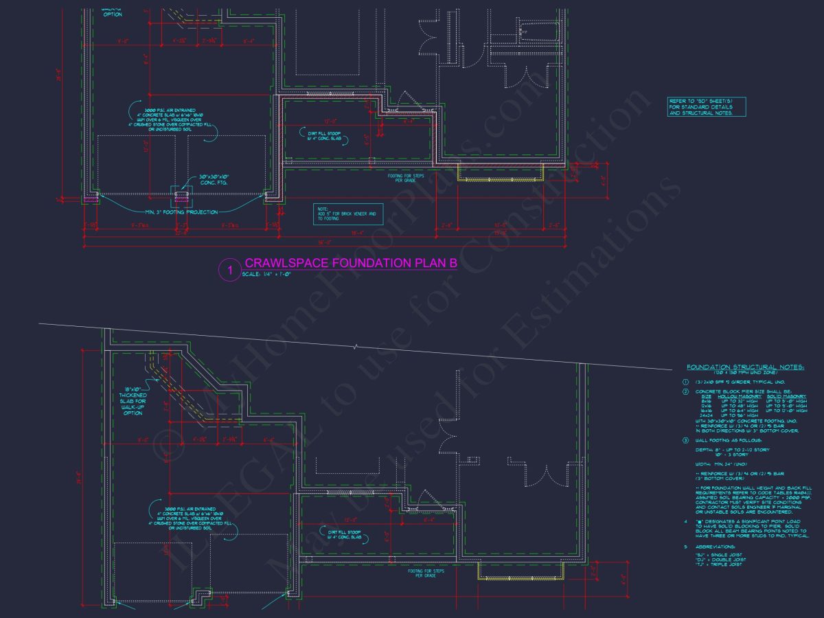Modern Craftsman house Floor Plan with CAD and Designs