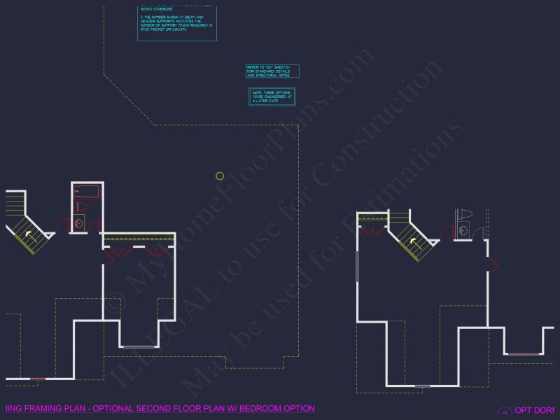 Modern Craftsman house Floor Plan with CAD and Designs