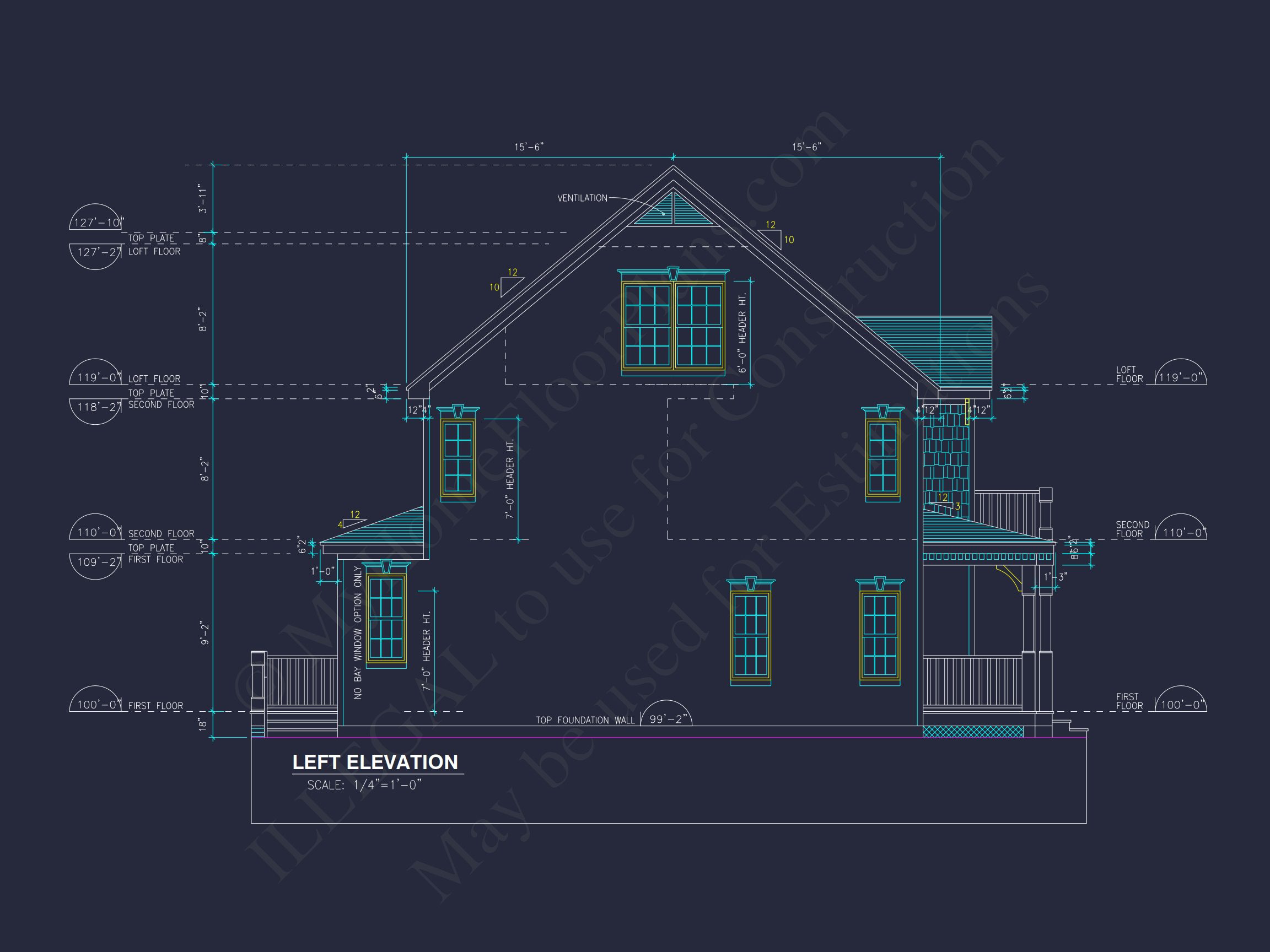 Modern Craftsman house Plan: 2-Story Floor Plan & CAD Designs