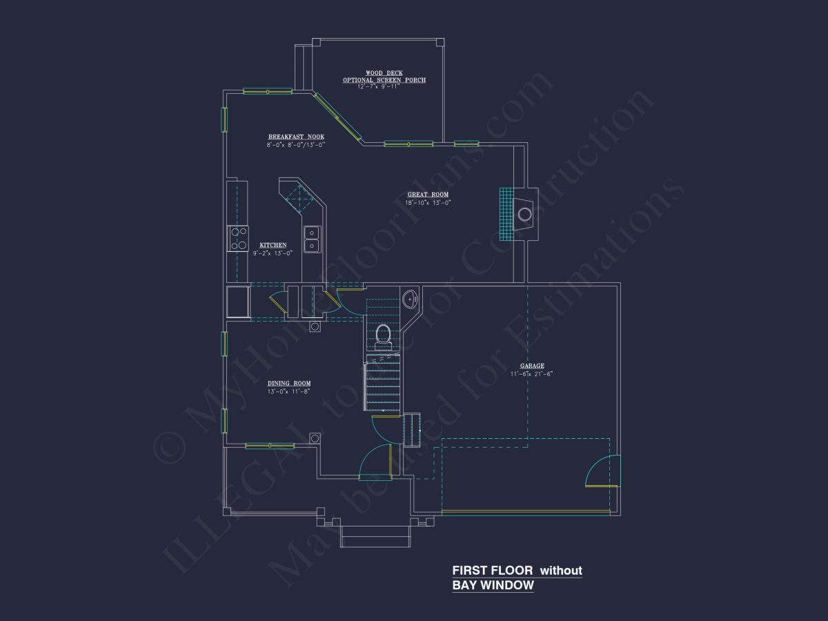 Modern Craftsman house Plan: 2-Story Floor Plan & CAD Designs
