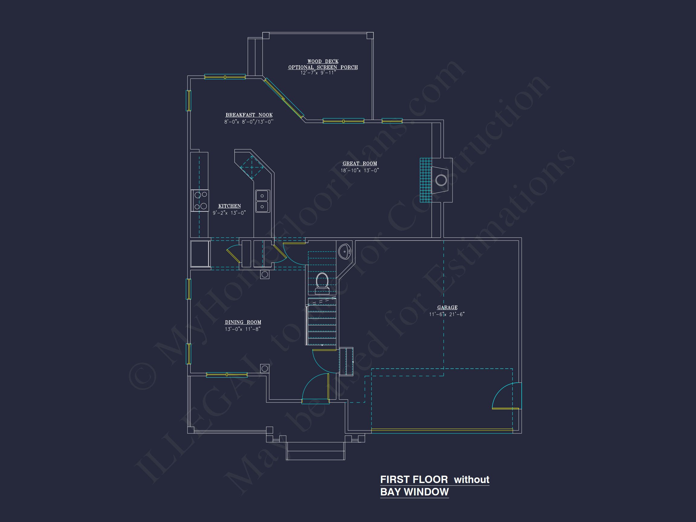 Modern Craftsman house Plan: 2-Story Floor Plan & CAD Designs