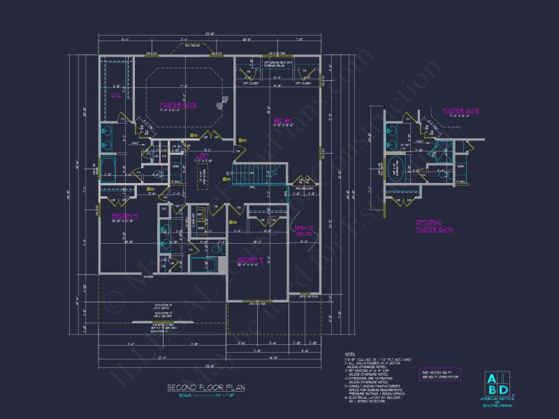 Modern Craftsman house Plan: CAD Blueprint for 2-Story Design