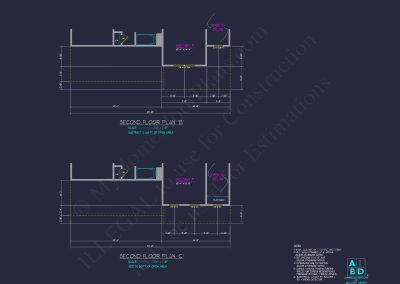 Modern Craftsman house Plan: CAD Blueprint for 2-Story Design