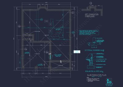 Modern Craftsman house Plan: CAD Blueprint for 2-Story Design