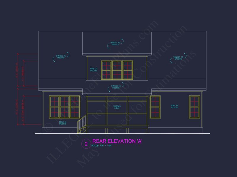 Modern Craftsman house Plan - Floor Plans with CAD Designs