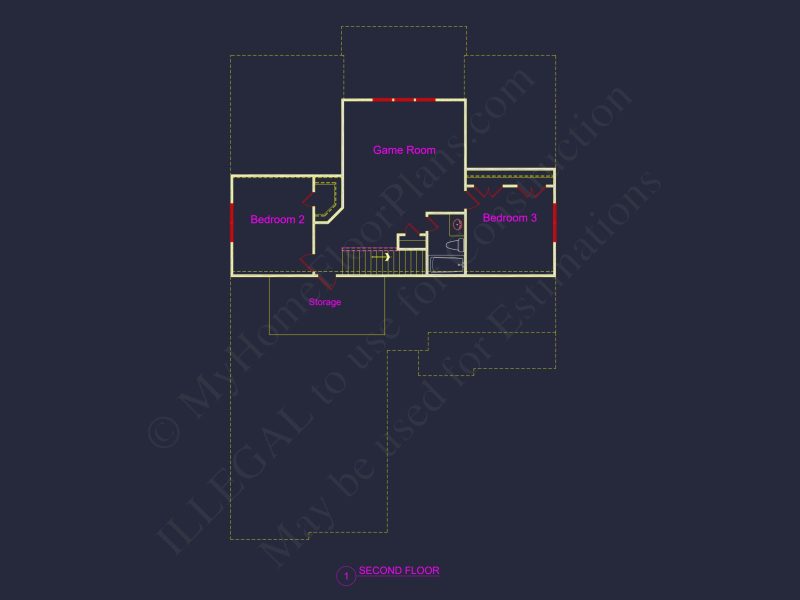 Modern Craftsman house Plan - Floor Plans with CAD Designs