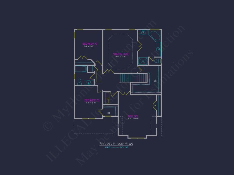 Modern Craftsman house Plan with 2 Floors and CAD Designs