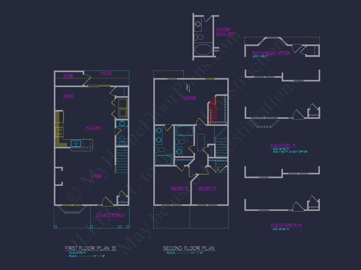 Modern Craftsman house Plan with 2-Story Design and Open Floor Plan