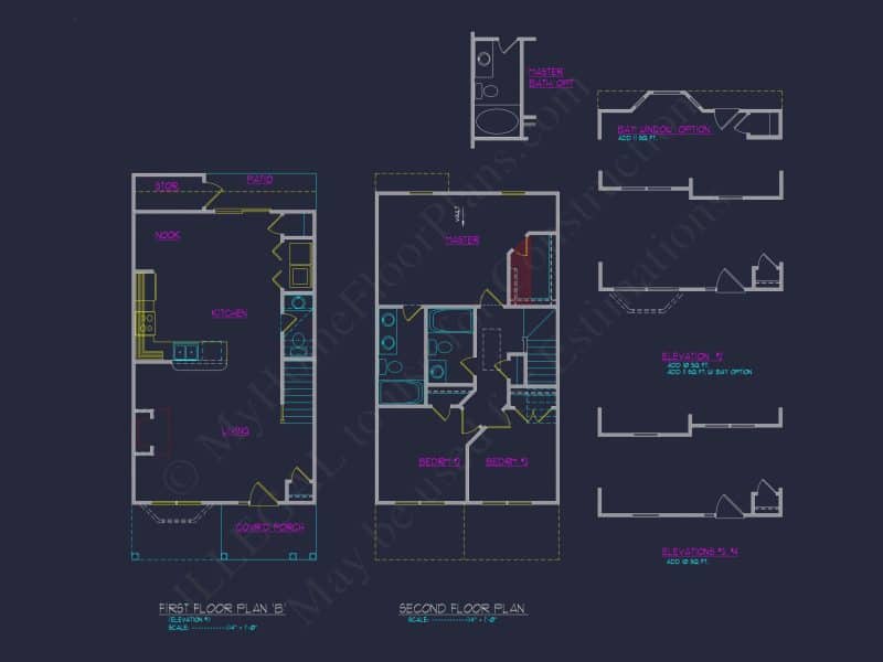 Modern Craftsman house Plan with 2-Story Design and Open Floor Plan