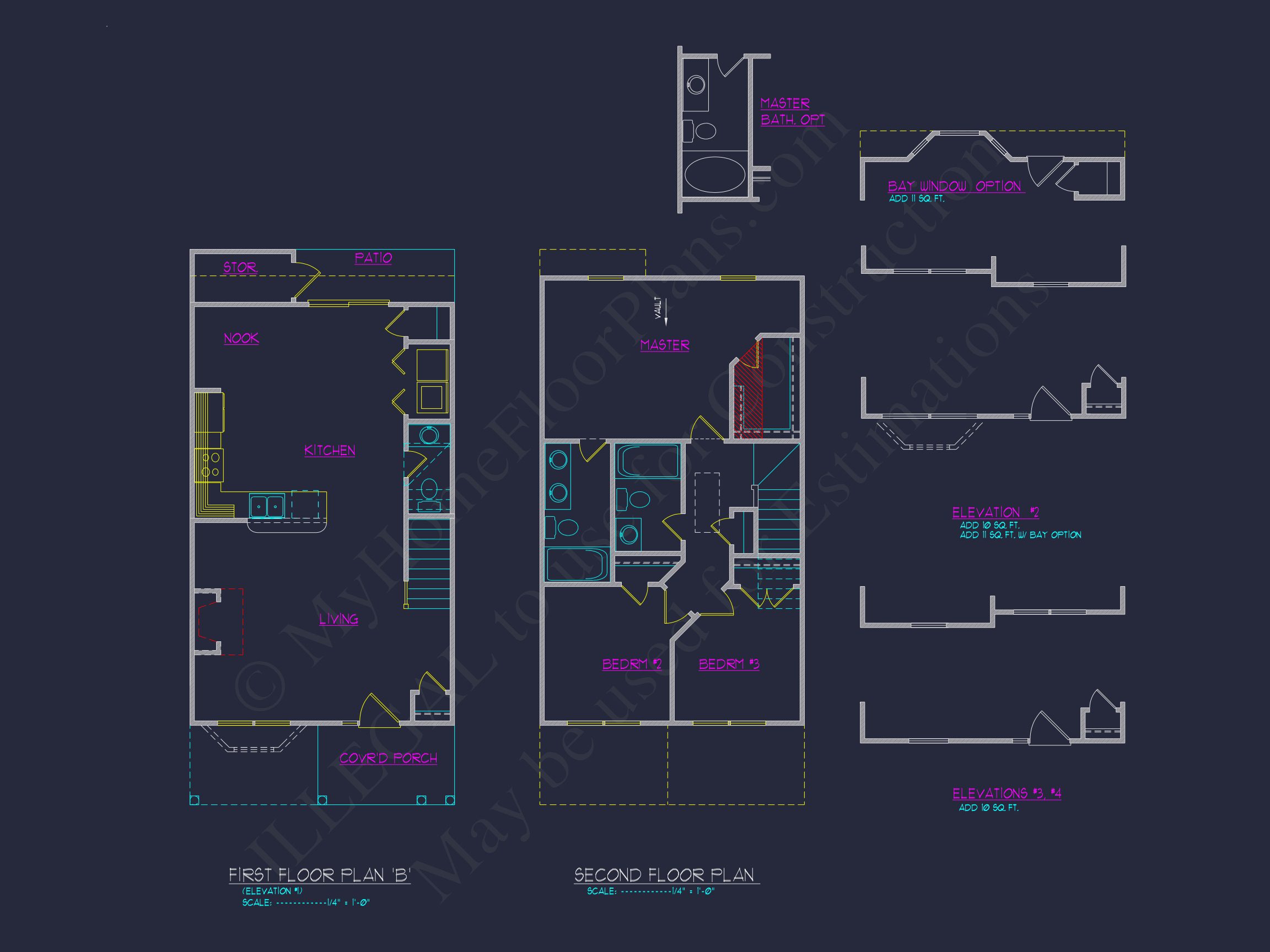 Modern Craftsman house Plan with 2-Story Design and Open Floor Plan