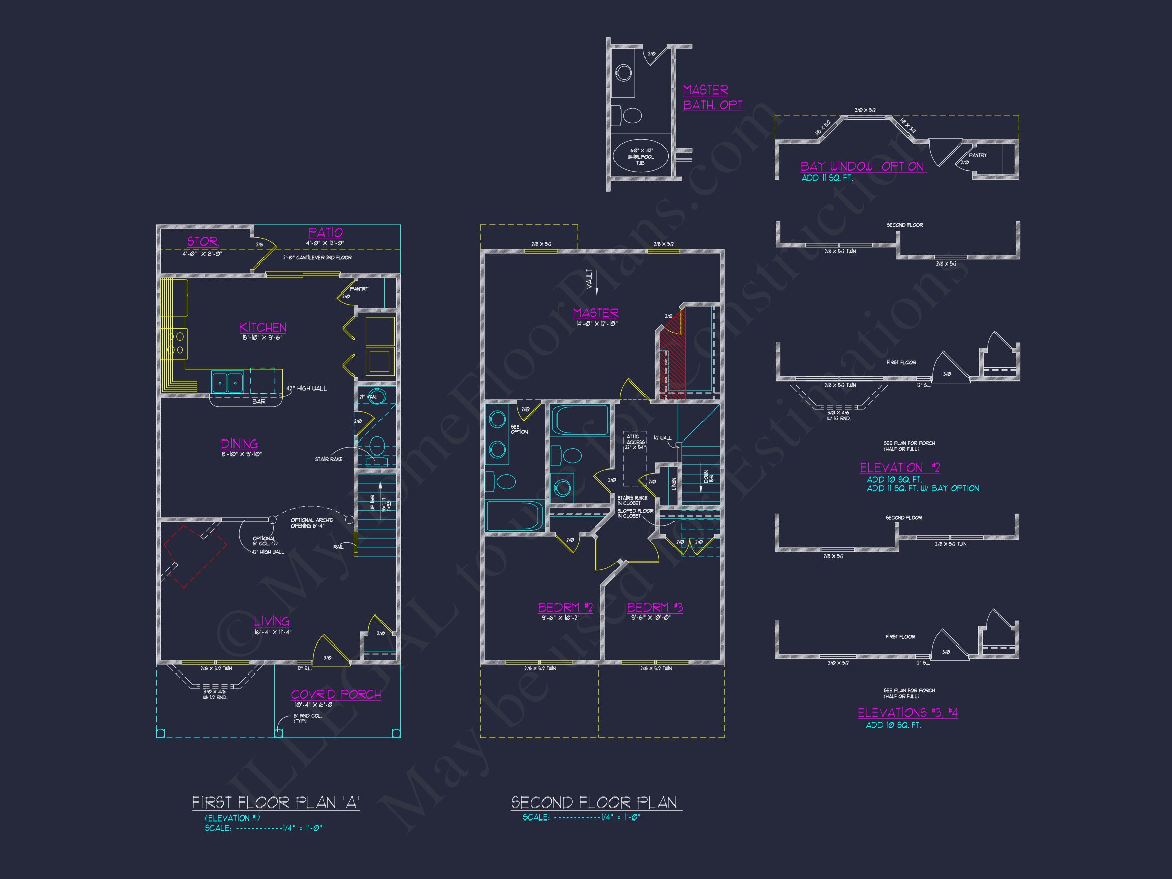 Modern Craftsman house Plan with 2-Story Design and Open Floor Plan