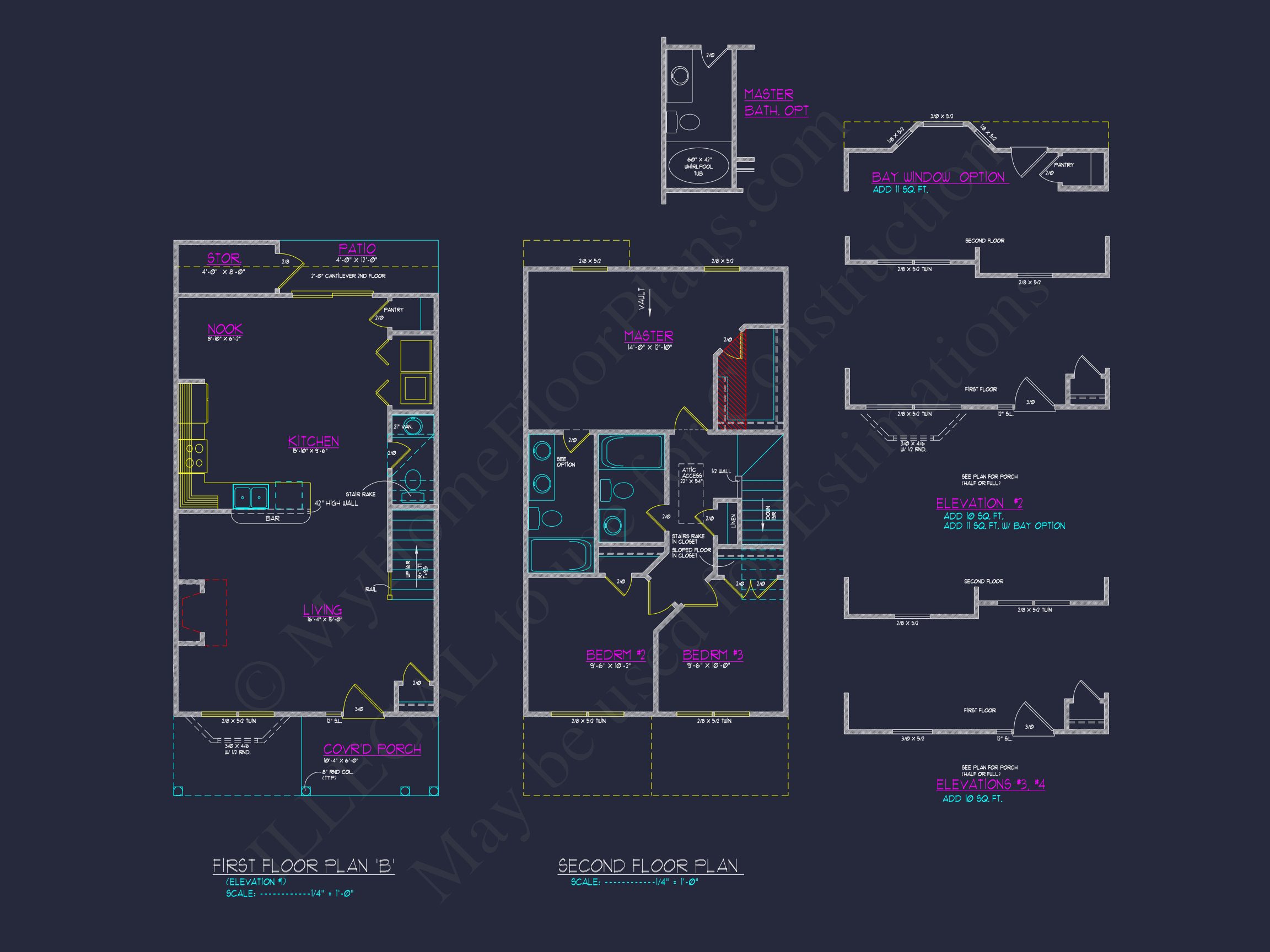 Modern Craftsman house Plan with 2-Story Design and Open Floor Plan