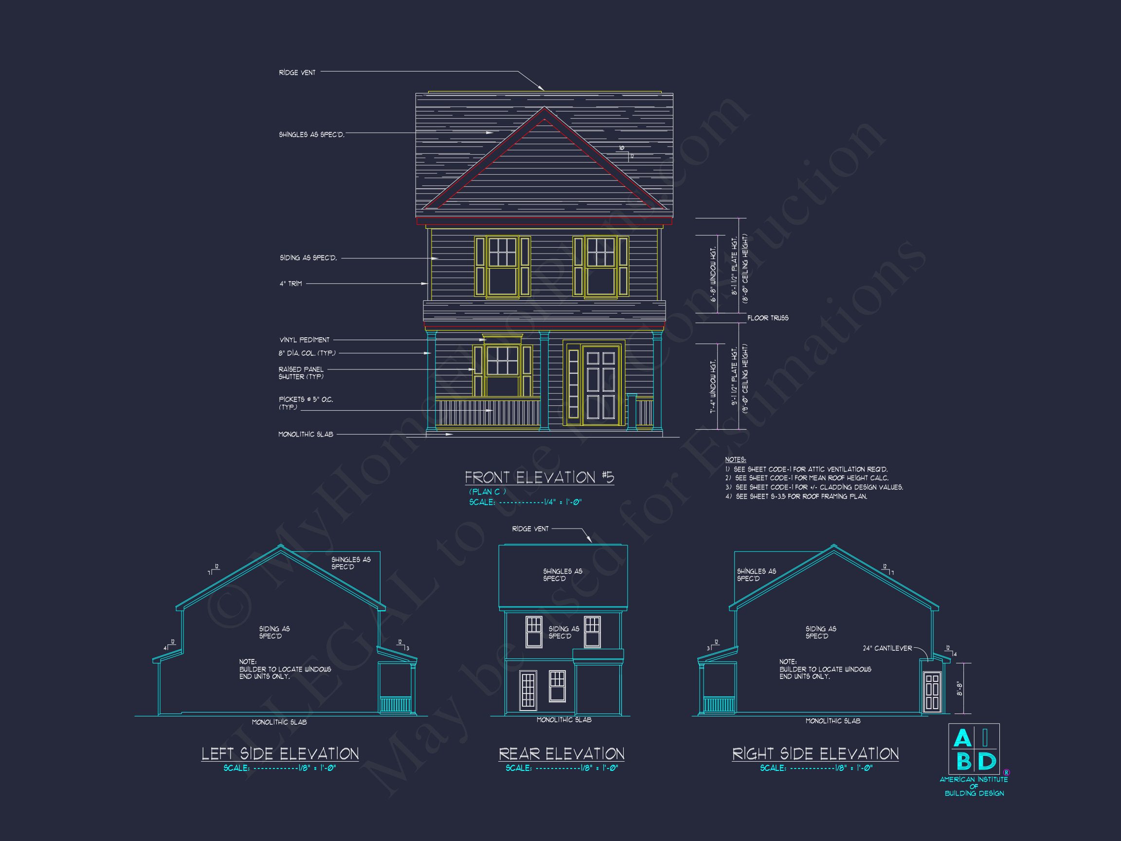 Modern Craftsman house Plan with 2-Story Design and Open Floor Plan