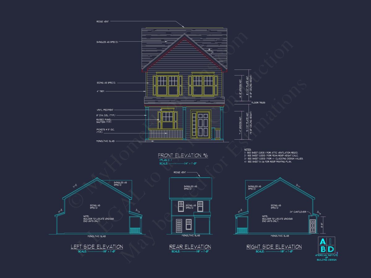 Modern Craftsman house Plan with 2-Story Design and Open Floor Plan