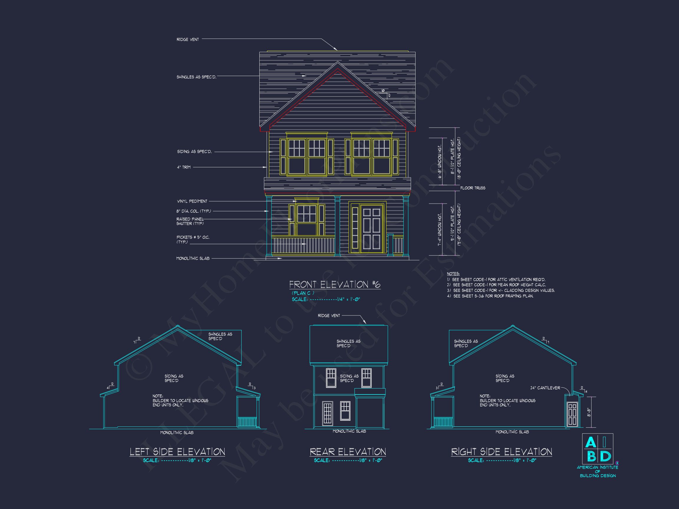 Modern Craftsman house Plan with 2-Story Design and Open Floor Plan