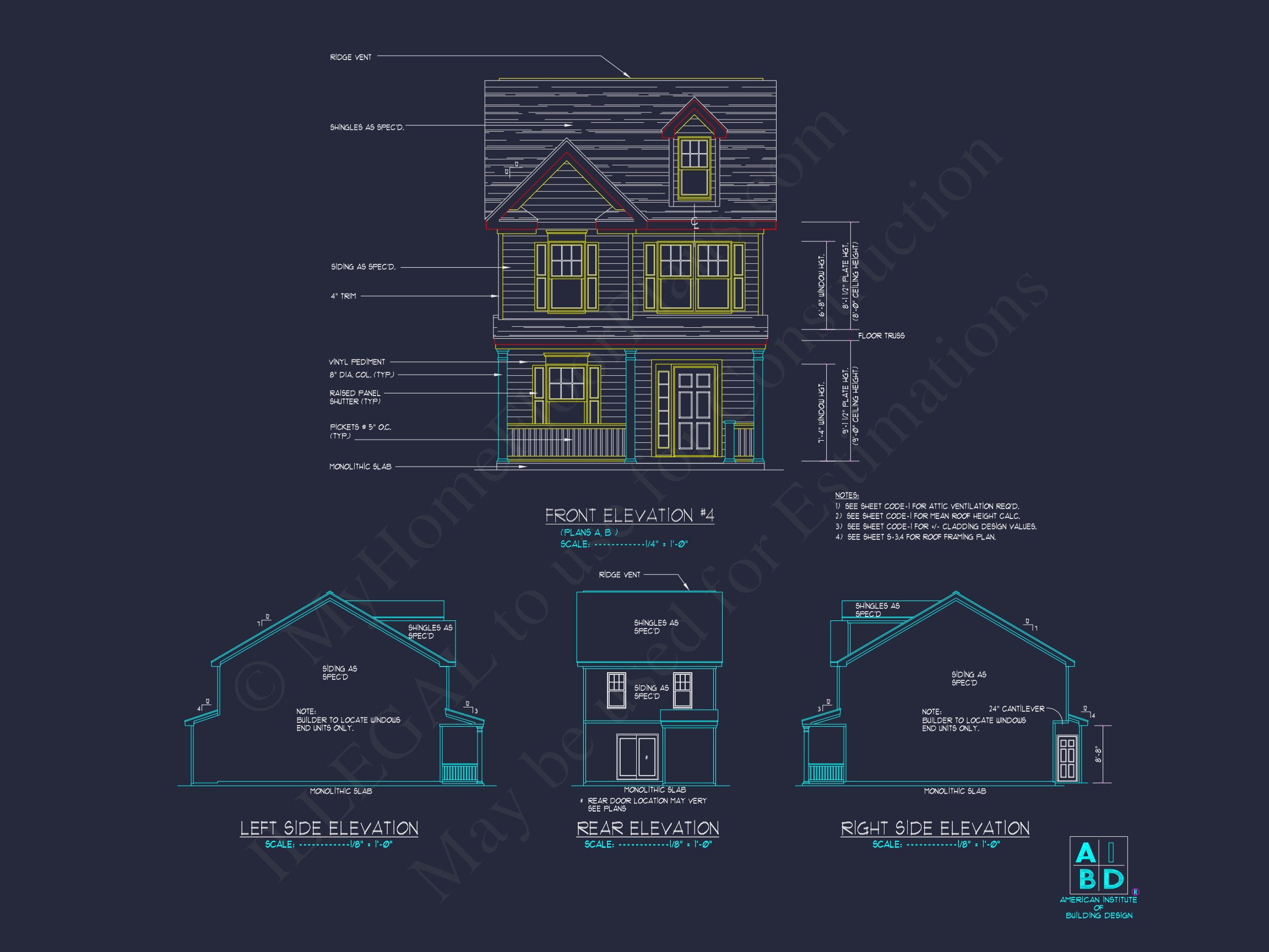 Modern Craftsman house Plan with 2-Story Design and Open Floor Plan