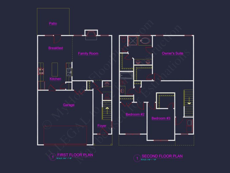 Modern Craftsman house Plan with 3 Bedrooms and 2 Baths