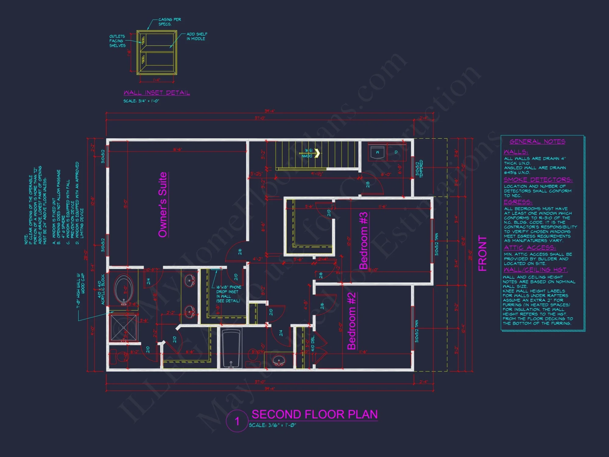 Modern Craftsman house Plan with 3 Bedrooms and 2 Baths