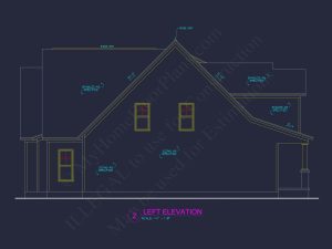 Modern Craftsman house Plan with 4 Bedrooms and Open Floor