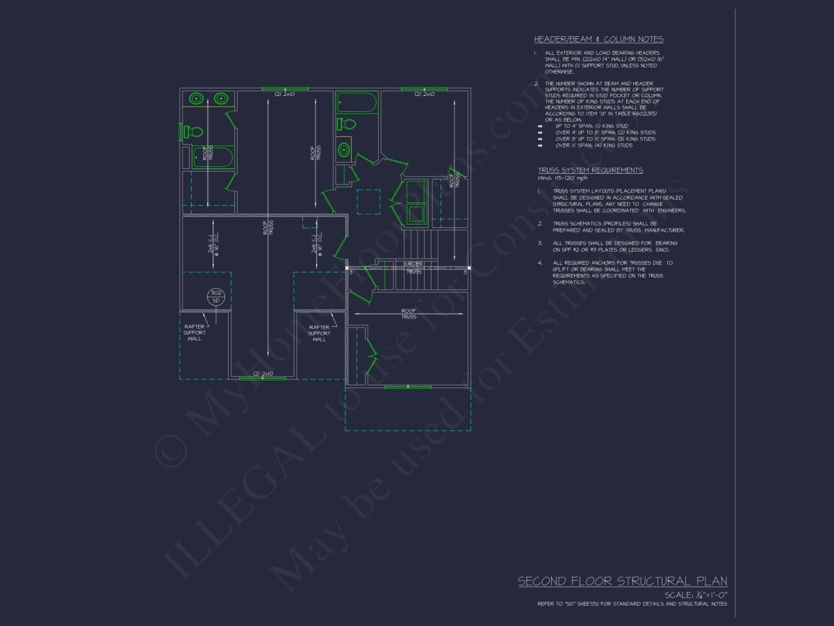 Modern Craftsman house Plan with CAD Architecture Designs