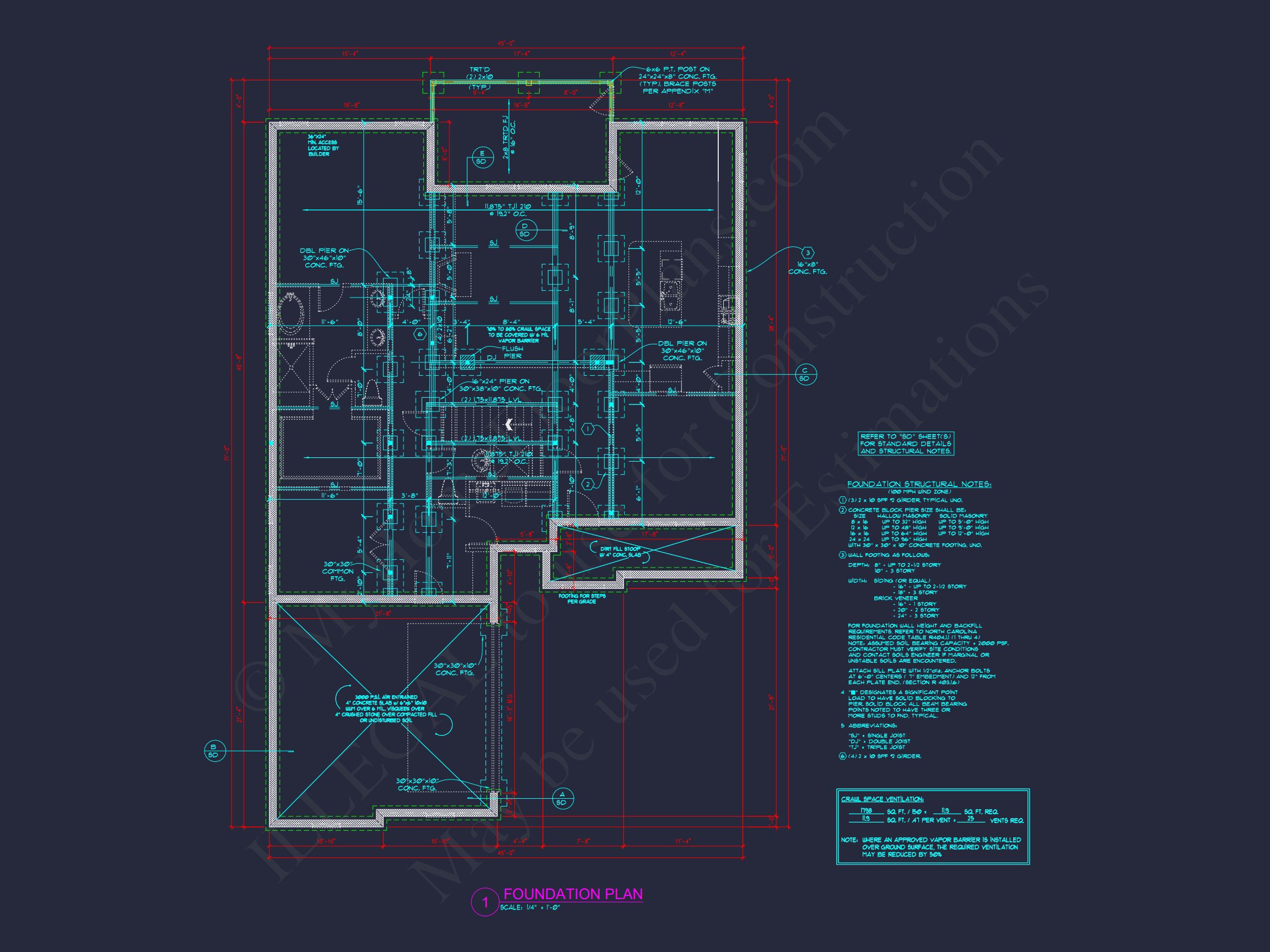 Modern Craftsman house Plan with CAD Designs and Floor Blueprint