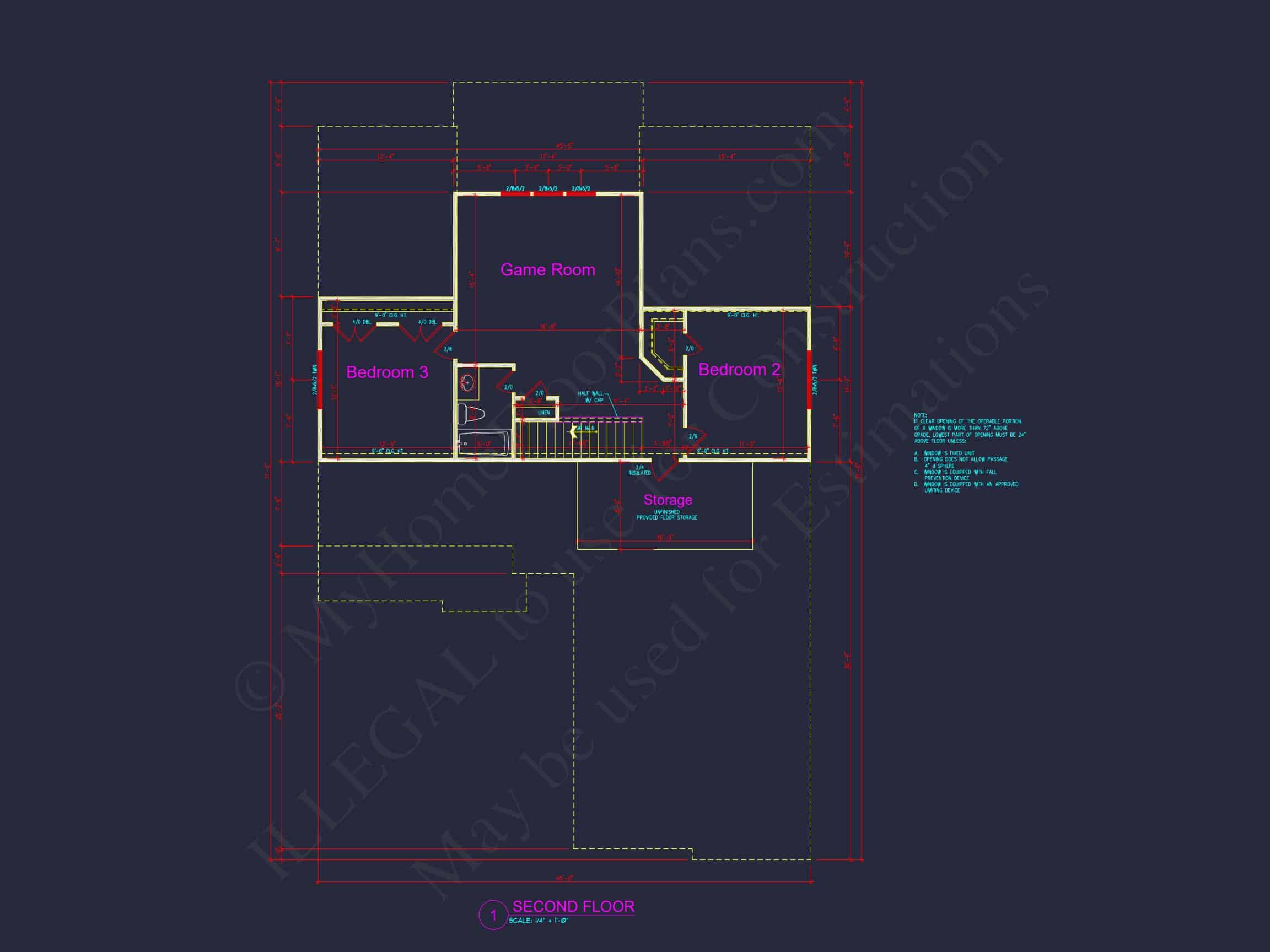 Modern Craftsman house Plan with CAD Designs and Floor Blueprint