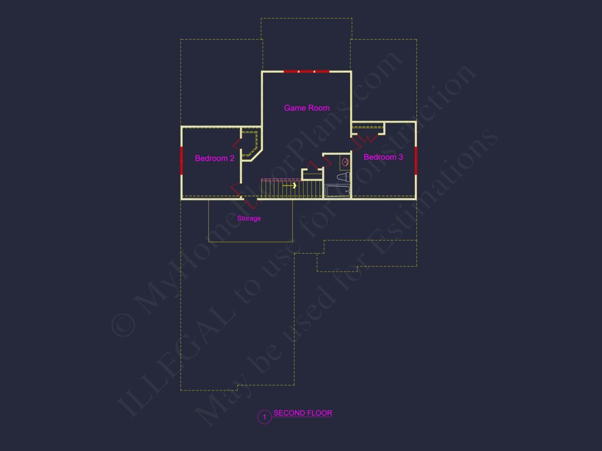 Modern Craftsman house Plan with CAD Designs and Floor Blueprint
