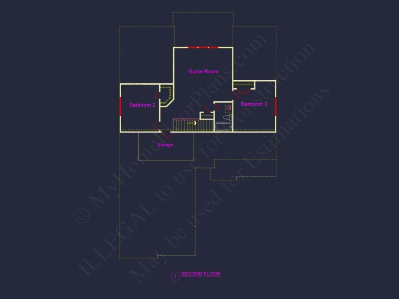 Modern Craftsman house Plan with CAD Designs and Floor Blueprint