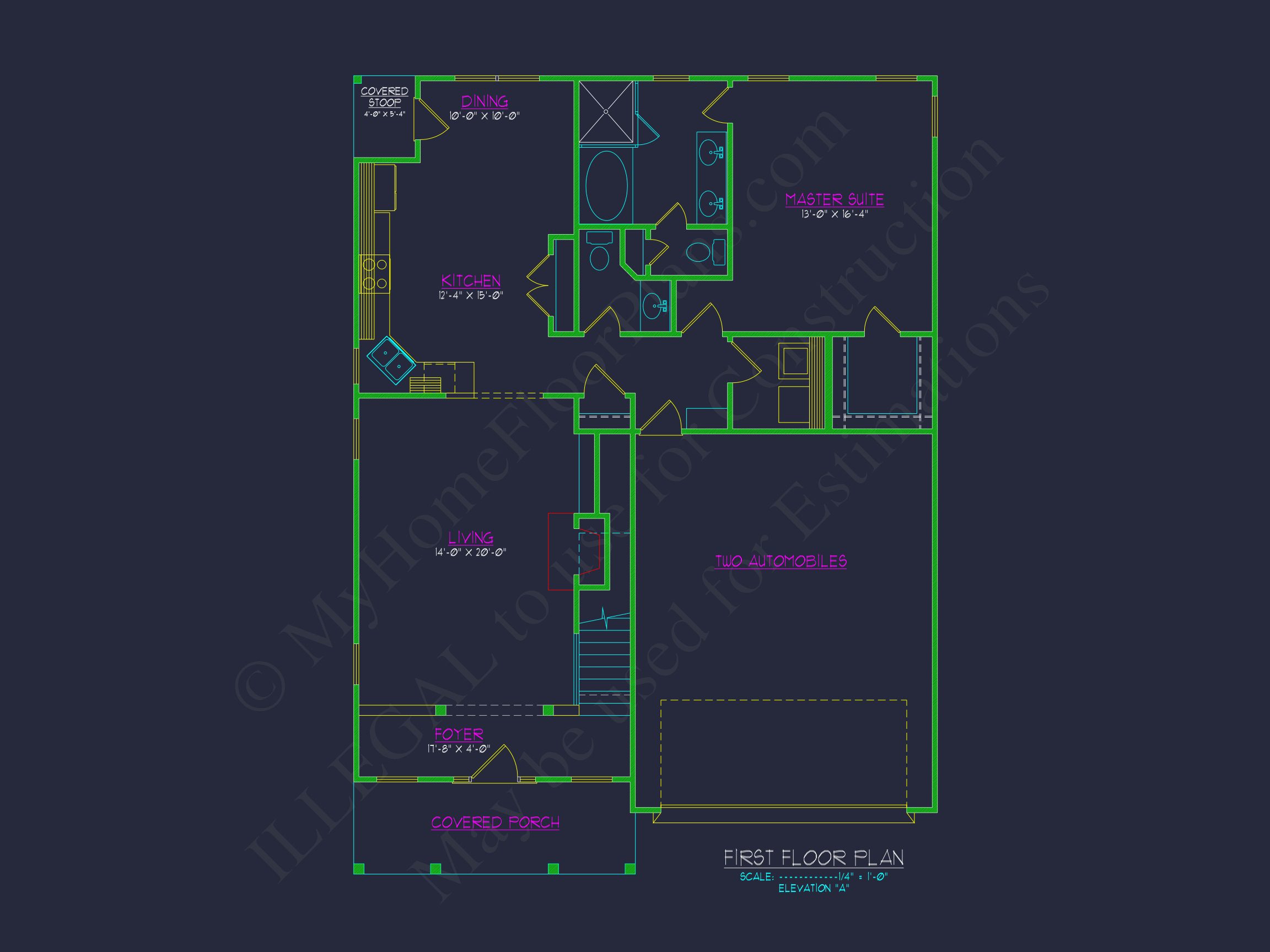 Modern Craftsman house Plan with CAD Features and Designs