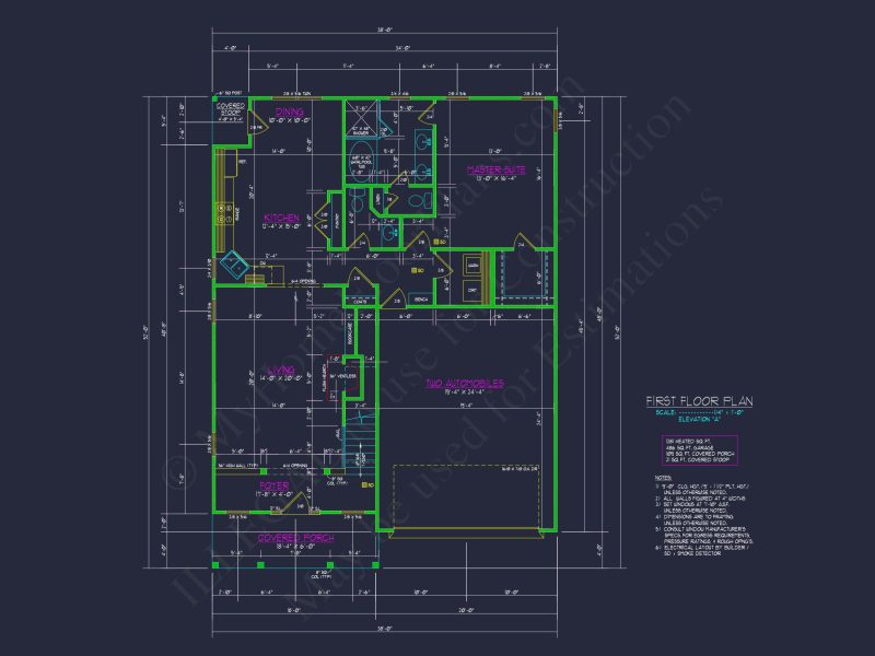 Modern Craftsman house Plan with CAD Features and Designs