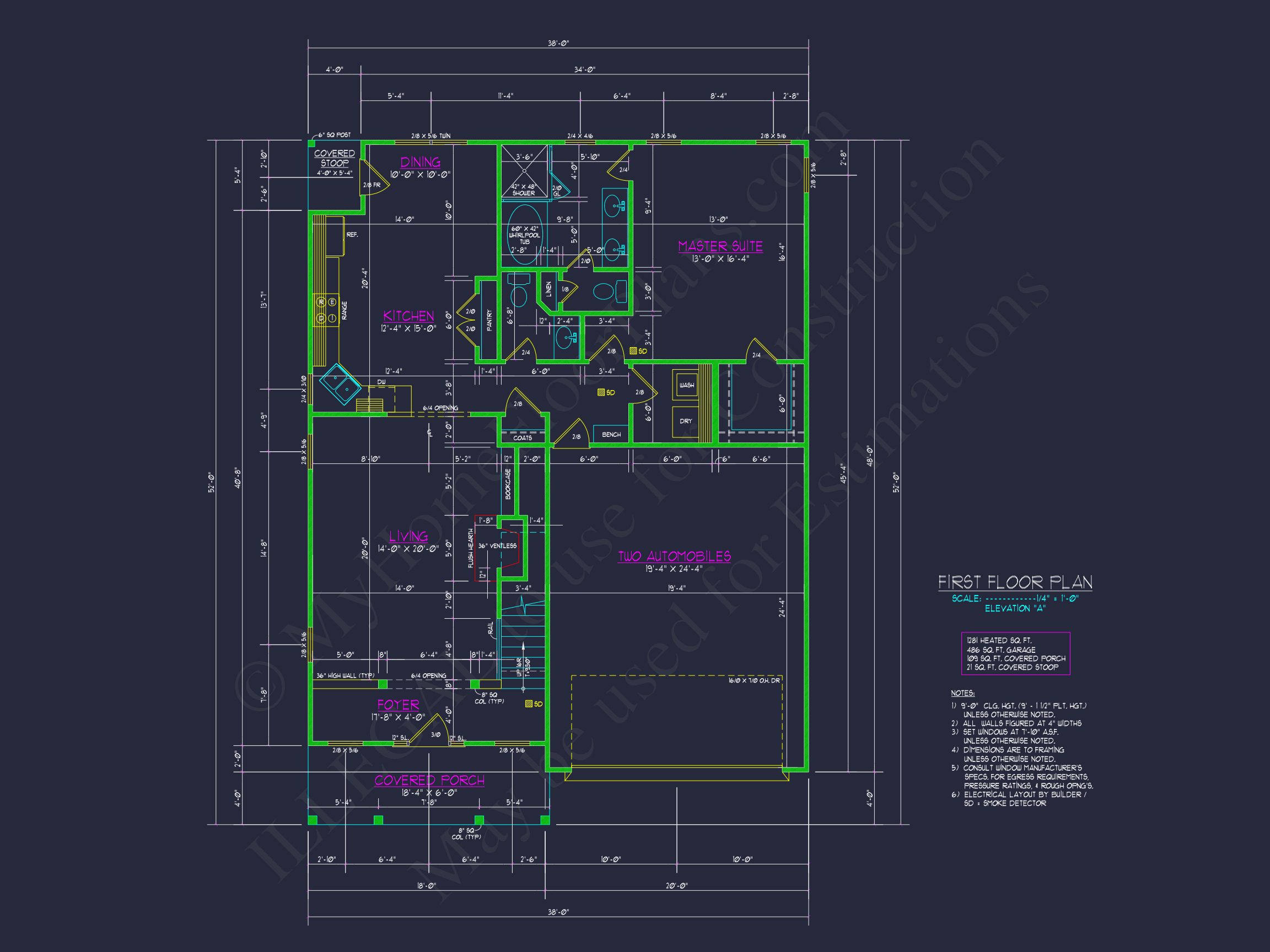 Modern Craftsman house Plan with CAD Features and Designs