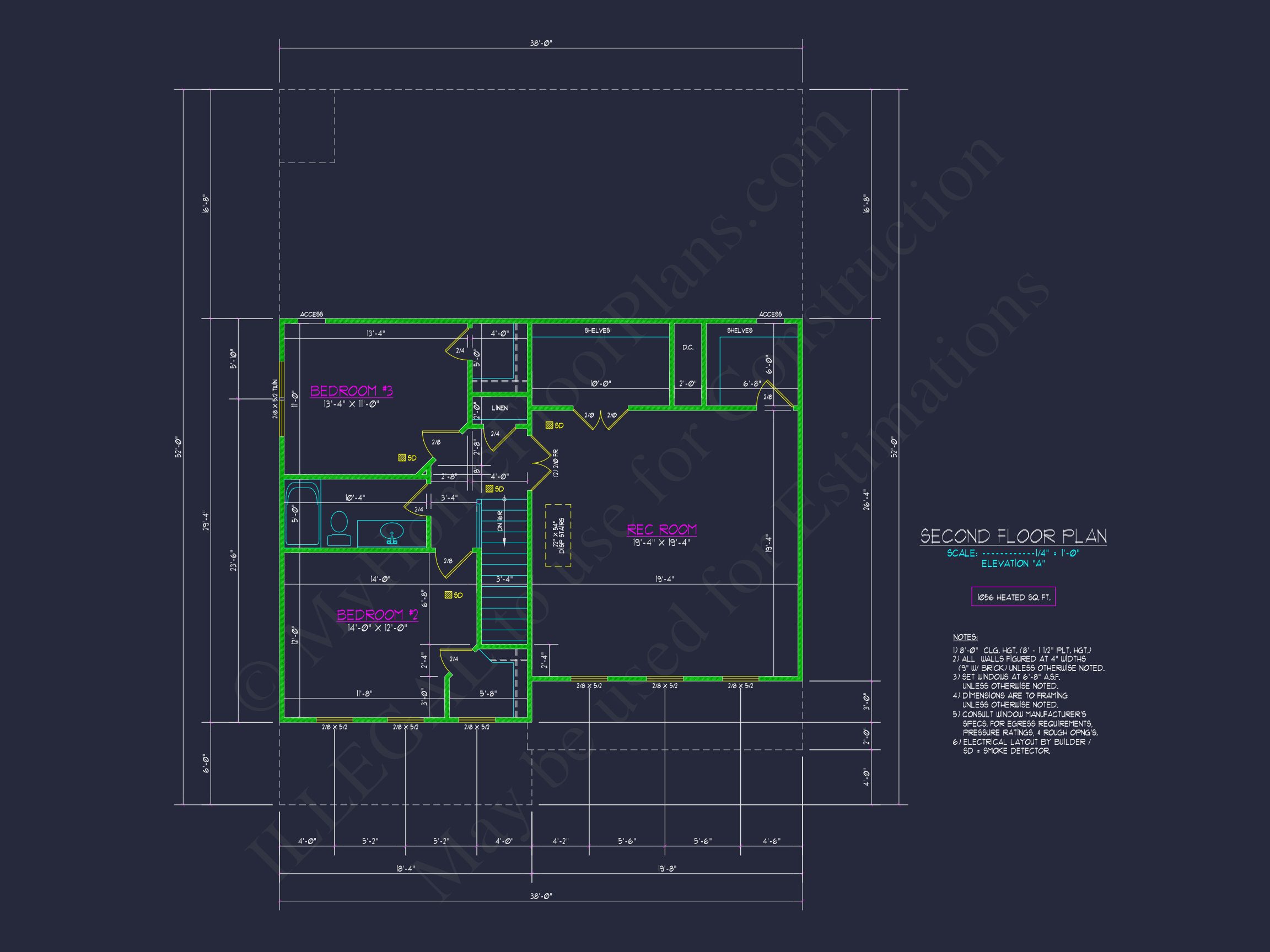 Modern Craftsman house Plan with CAD Features and Designs