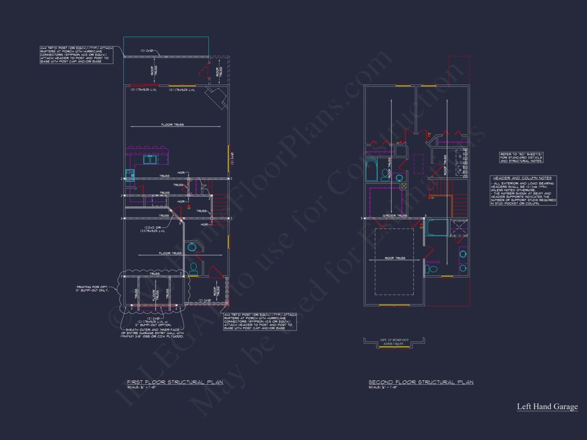 Modern Craftsman house Plan with CAD Floor Plans and Designs