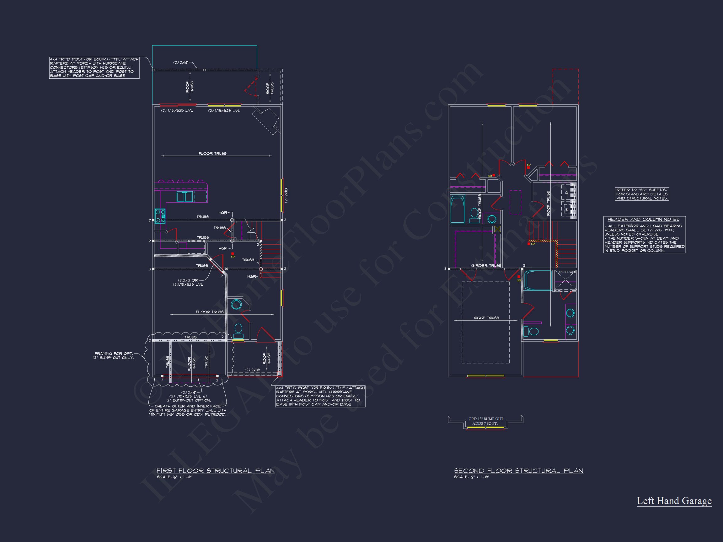 Modern Craftsman house Plan with CAD Floor Plans and Designs