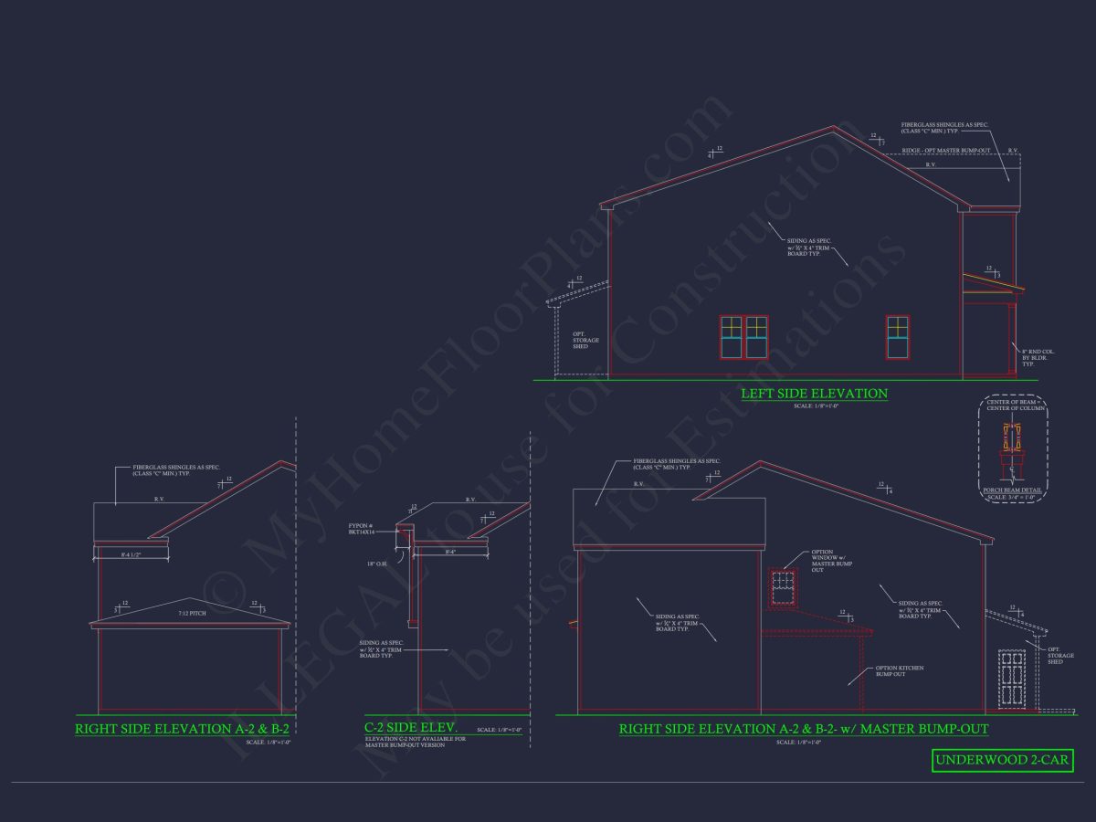Modern Craftsman house Plan with CAD Floor Plans and Designs