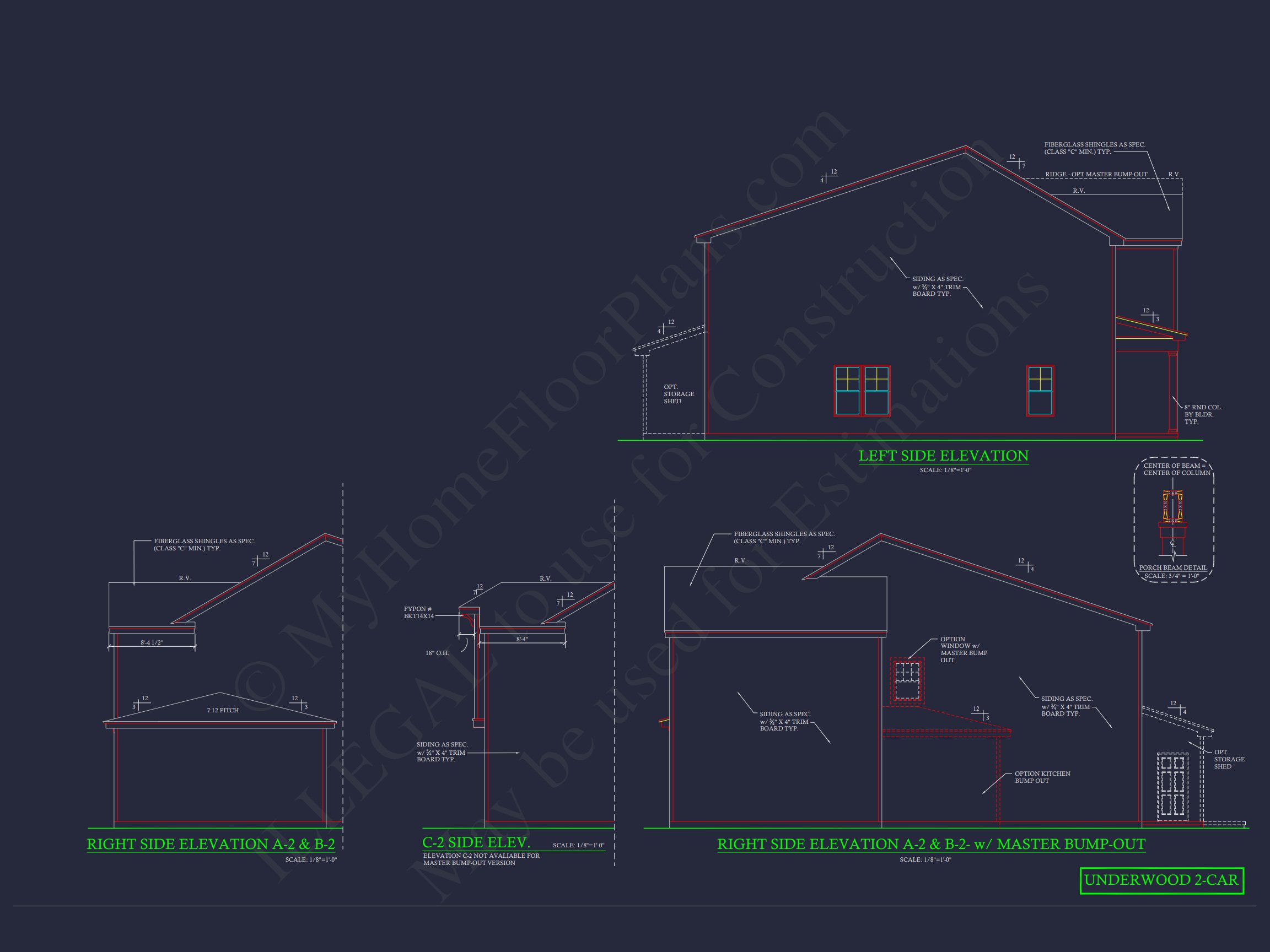 Modern Craftsman house Plan with CAD Floor Plans and Designs