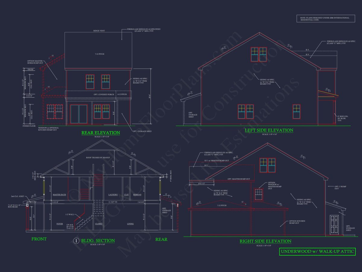 Modern Craftsman house Plan with CAD Floor Plans and Designs