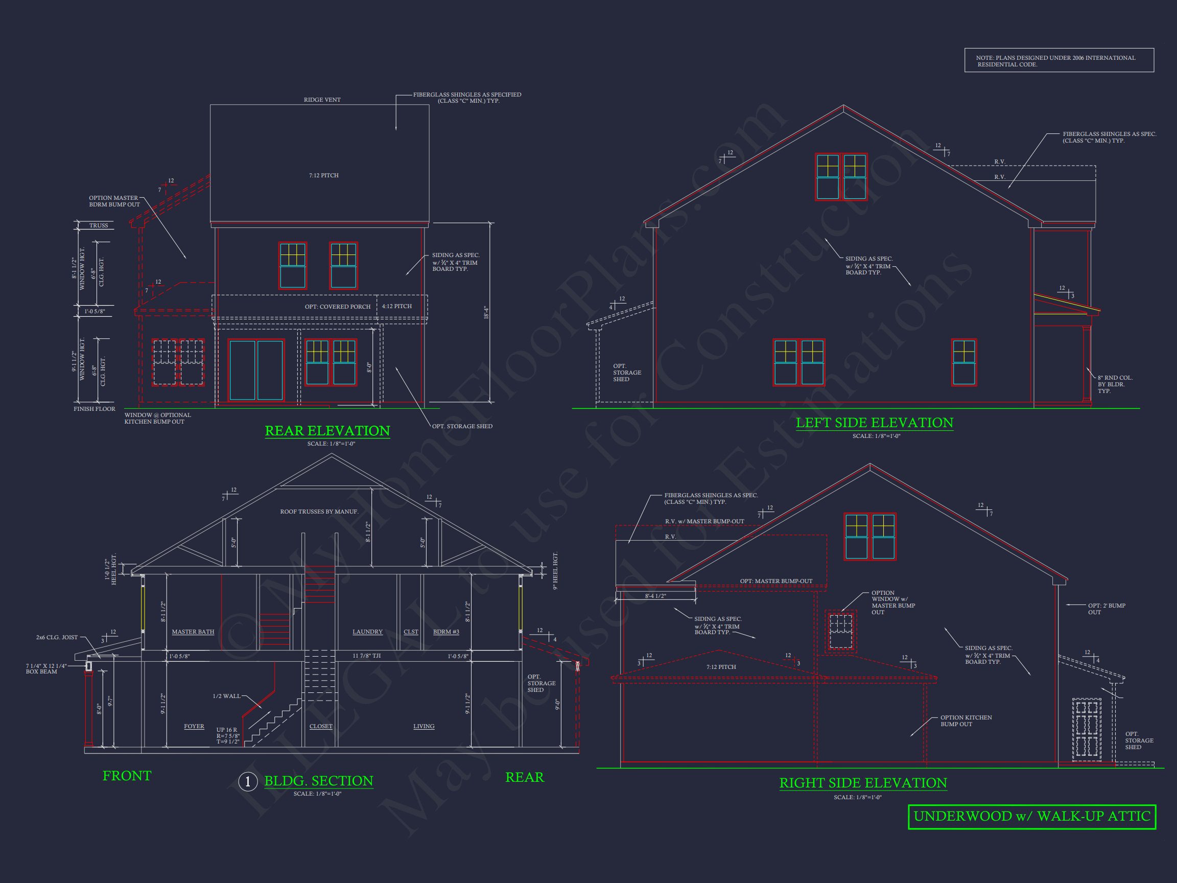 Modern Craftsman house Plan with CAD Floor Plans and Designs