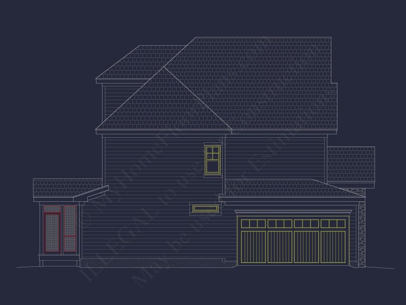 Modern Craftsman house Plan with Detailed Architecture Designs