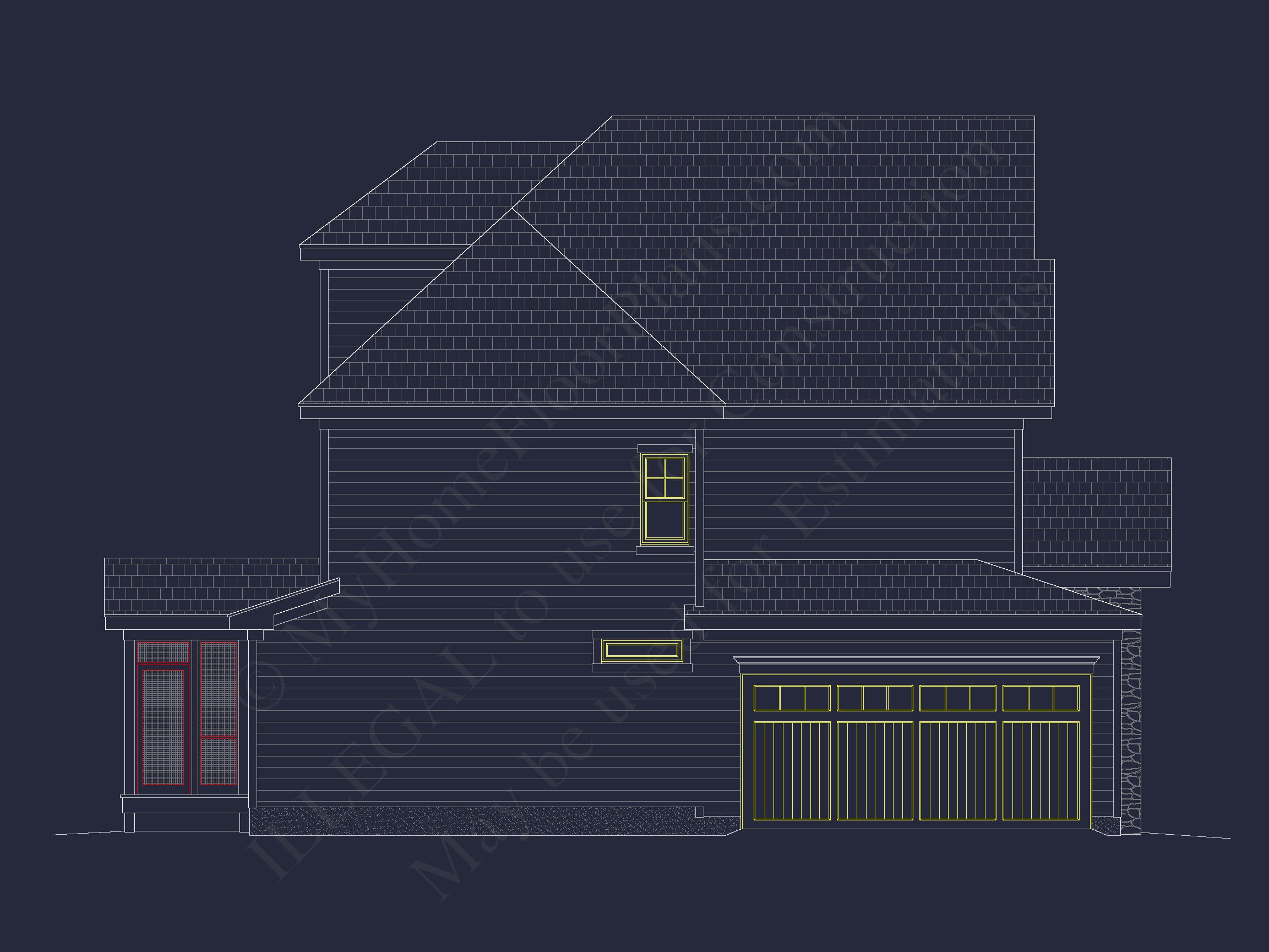 Modern Craftsman house Plan with Detailed Architecture Designs