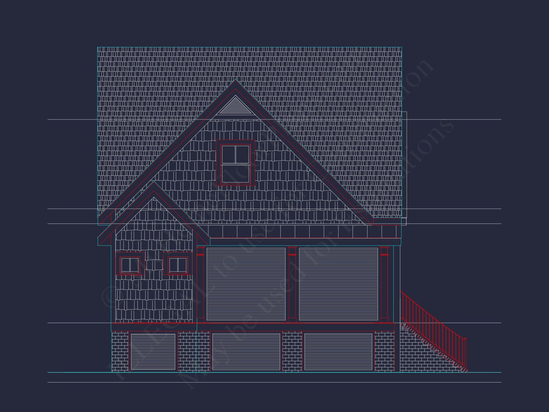 Modern Craftsman house Plan with Detailed Architecture Designs