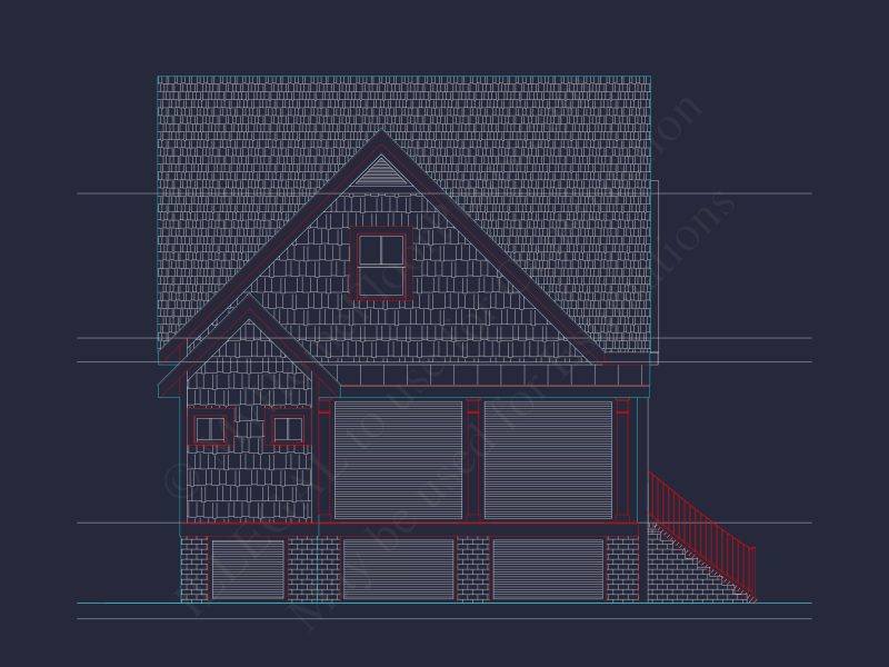 Modern Craftsman house Plan with Detailed Architecture Designs