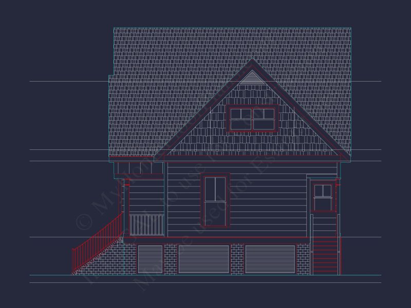 Modern Craftsman house Plan with Detailed Architecture Designs