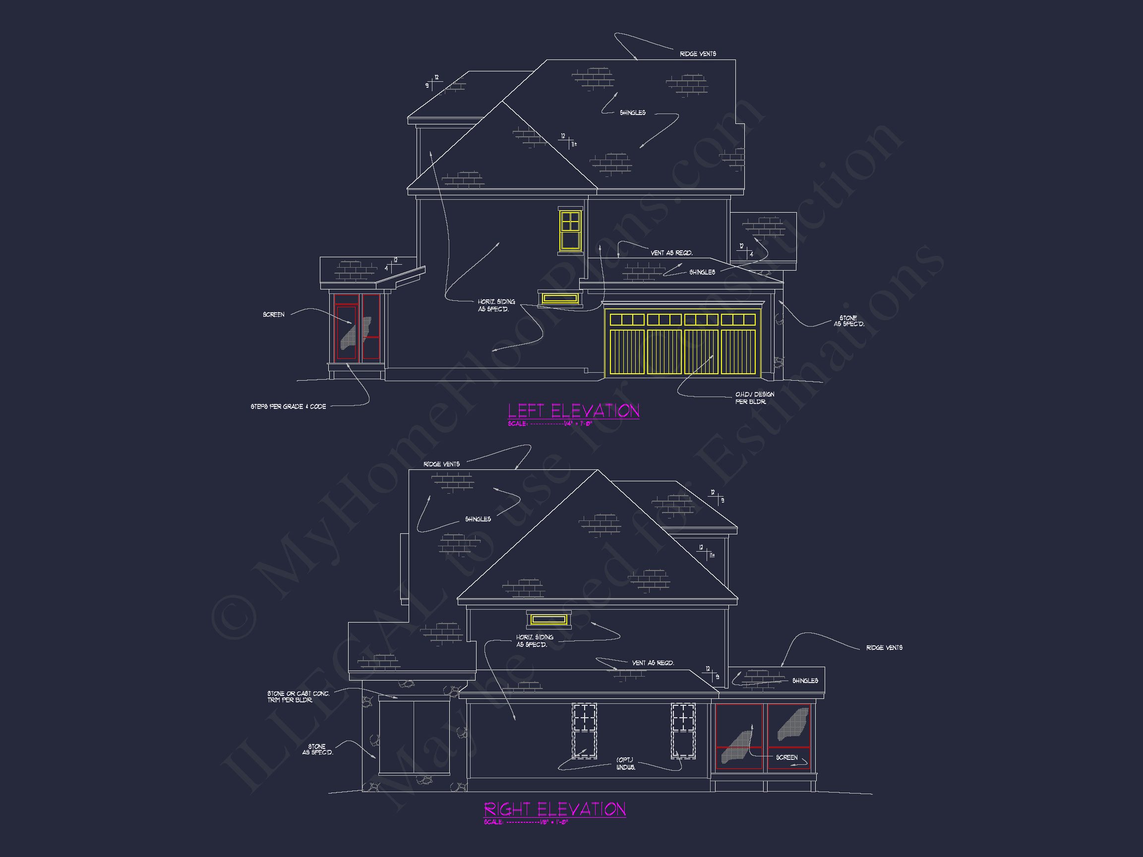 Modern Craftsman house Plan with Detailed Architecture Designs