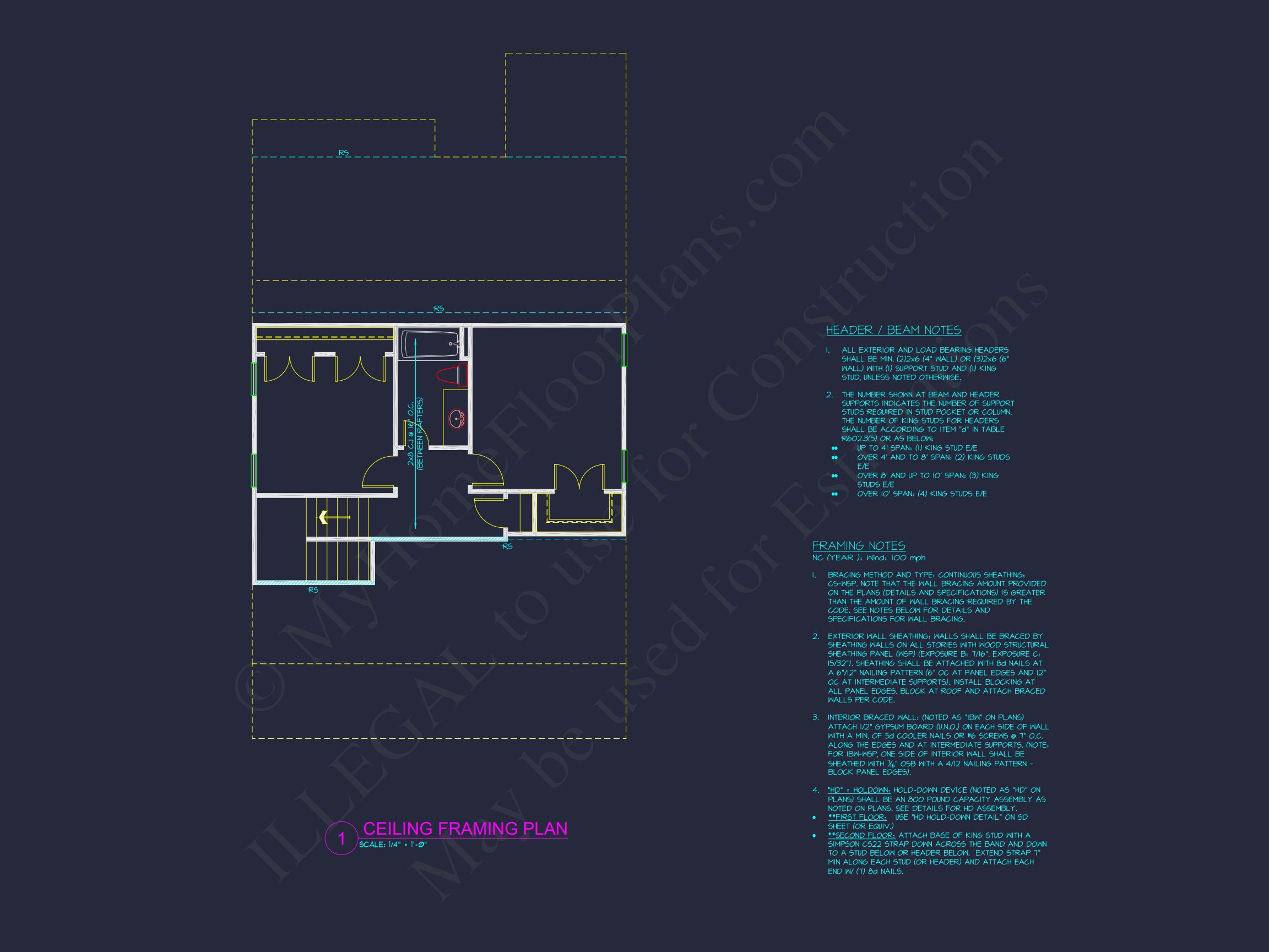 Modern Craftsman house Plan with Spacious Floor Blueprint