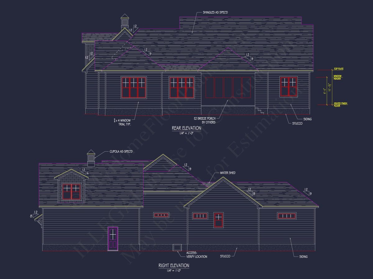 "Modern Craftsman house Plan featuring spacious floor design and detailed CAD blueprints"
