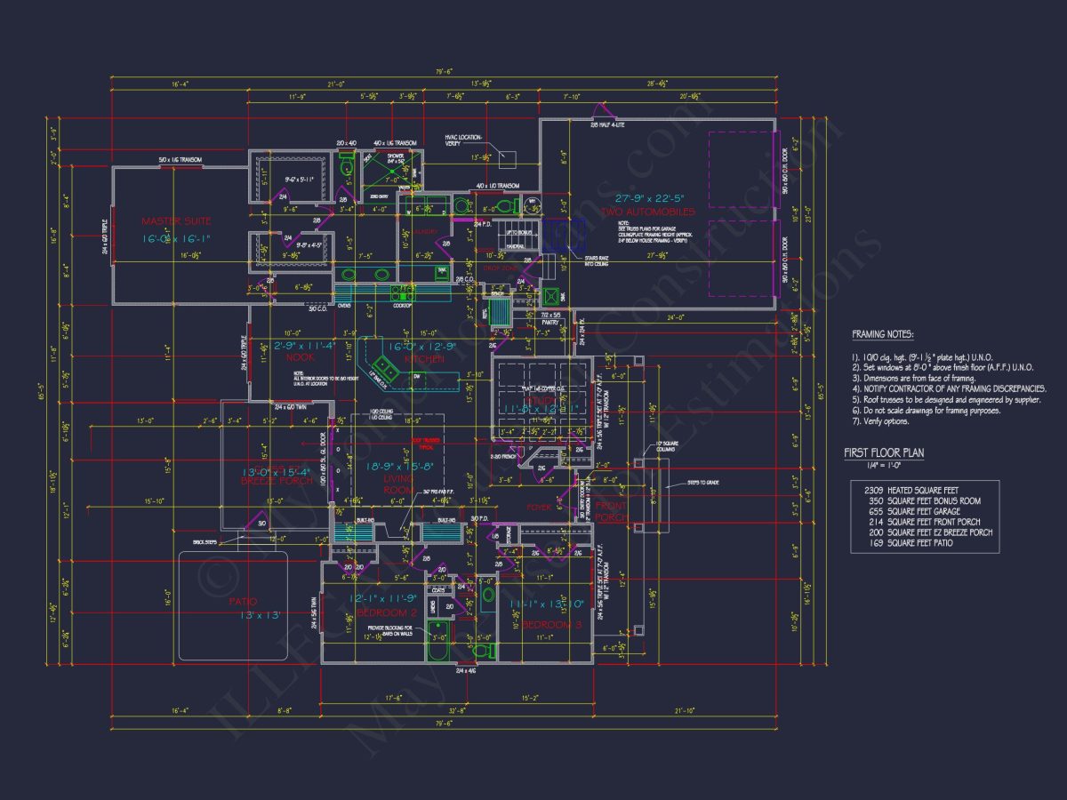 "Modern Craftsman house Plan featuring Spacious Floor Design and CAD Blueprints"