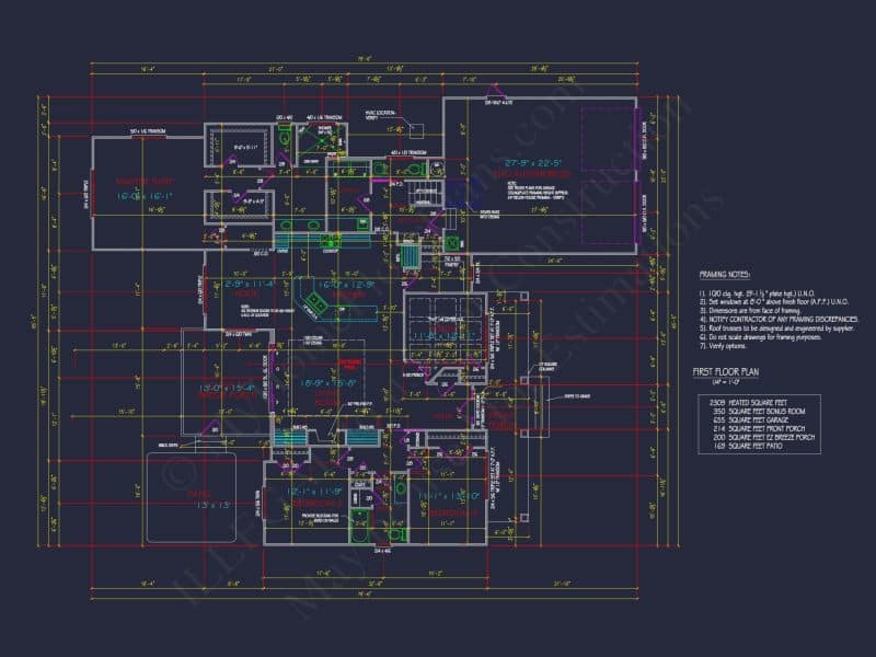 "Modern Craftsman house Plan featuring Spacious Floor Design and CAD Blueprints"